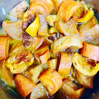 柚子の香り☆ぶりと野菜の赤味噌炊き